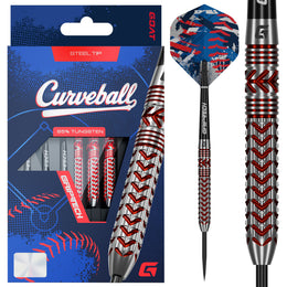 GOAT Curveball Steel Tip Darts – 95% Tungsten
