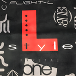 L-Style Black Logo Darts Towel