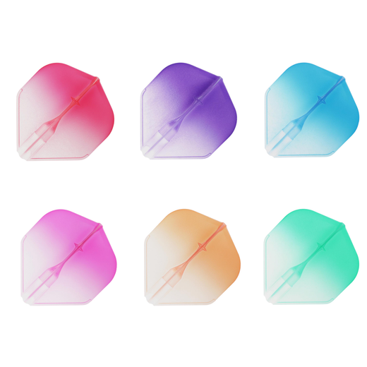 L-Style L1EZ Standard Two Tone Clear Dart Flights