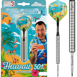 Legend Wayne Mardle Natural Steel Tip Darts – 90% Tungsten