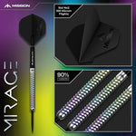 Mission Mirage Steel Tip Darts – 90% Tungsten