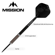 Mission Archon Steel Tip Darts – 97.5% Tungsten