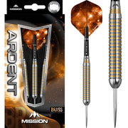Mission Ardent M1 Steel Tip Darts – Brass