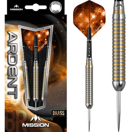 Mission Ardent M1 Steel Tip Darts – Brass
