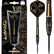 Mission Crypt M1 Steel Tip Darts – 90% Tungsten