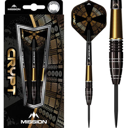 Mission Crypt M1 Steel Tip Darts – 90% Tungsten