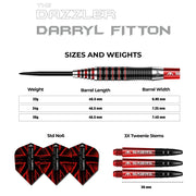 Mission Darryl Fitton Steel Tip Darts – 95% Tungsten