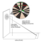 Mission Dartboard Measuring Tape Strip