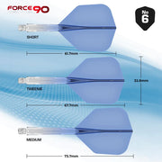 Mission Force 90 Blue Gradient No6 Moulded Flights