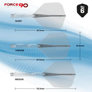 Mission Force 90 Clear No6 Moulded Flights