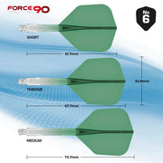 Mission Force 90 Green Gradient No6 Moulded Flights
