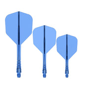 Mission Force 90 Vortex Clear Blue No6 Moulded Flights