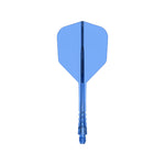 Mission Force 90 Vortex Clear Blue No6 Moulded Flights
