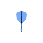 Mission Force 90 Vortex Clear Blue No6 Moulded Flights
