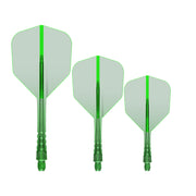 Mission Force 90 Vortex Clear Green No6 Moulded Flights