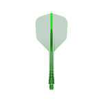 Mission Force 90 Vortex Clear Green No6 Moulded Flights