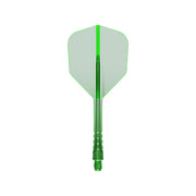 Mission Force 90 Vortex Clear Green No6 Moulded Flights