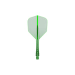 Mission Force 90 Vortex Clear Green No6 Moulded Flights