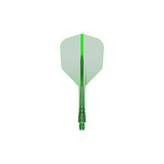 Mission Force 90 Vortex Clear Green No6 Moulded Flights