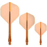 Mission Force 90 Vortex Clear Neon Orange No2 Moulded Flights