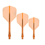 Mission Force 90 Vortex Clear Neon Orange No6 Moulded Flights