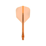 Mission Force 90 Vortex Clear Neon Orange No6 Moulded Flights