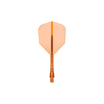 Mission Force 90 Vortex Clear Neon Orange No6 Moulded Flights