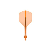 Mission Force 90 Vortex Clear Neon Orange No6 Moulded Flights