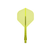 Mission Force 90 Vortex Clear Neon Yellow No2 Moulded Flights