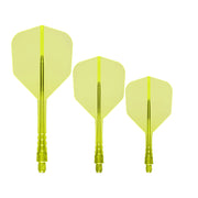 Mission Force 90 Vortex Clear Neon Yellow No6 Moulded Flights