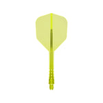 Mission Force 90 Vortex Clear Neon Yellow No6 Moulded Flights