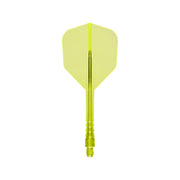Mission Force 90 Vortex Clear Neon Yellow No6 Moulded Flights