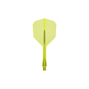 Mission Force 90 Vortex Clear Neon Yellow No6 Moulded Flights