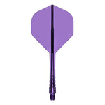 Mission Force 90 Vortex Clear Purple No2 Moulded Flights
