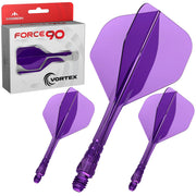 Mission Force 90 Vortex Clear Purple No2 Moulded Flights