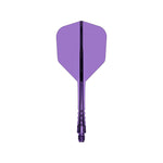 Mission Force 90 Vortex Clear Purple No6 Moulded Flights