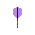 Mission Force 90 Vortex Clear Purple No6 Moulded Flights