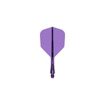 Mission Force 90 Vortex Clear Purple No6 Moulded Flights