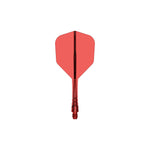 Mission Force 90 Vortex Clear Red No6 Moulded Flights