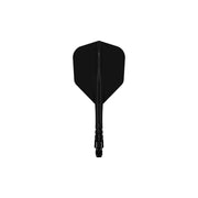 Mission Force 90 Vortex Solid Black No6 Moulded Flights