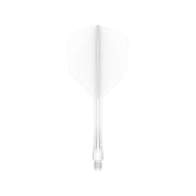 Mission Force 90 Vortex Solid White No6 Moulded Flights