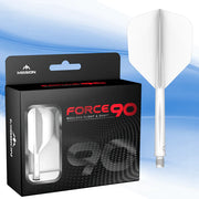 Mission Force 90 White No6 Moulded Flights