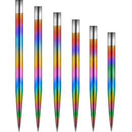 Mission Glide Steel Tip Dart Points - Rainbow
