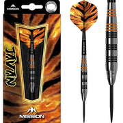 Mission Javan Silver Coated Steel Tip Darts – Brass