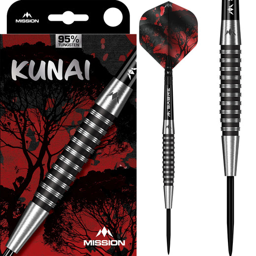 Mission Kunai Steel Tip Darts – 95% Tungsten