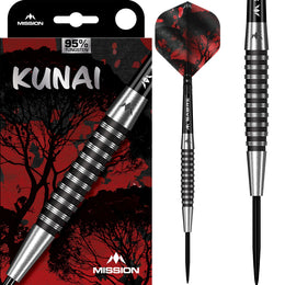 Mission Kunai Steel Tip Darts – 95% Tungsten