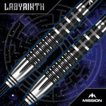 Mission Labyrinth Steel Tip Darts – 90% Tungsten