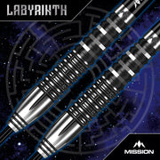 Mission Labyrinth Steel Tip Darts – 90% Tungsten