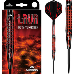 Mission Lava Steel Tip Darts – 95% Tungsten
