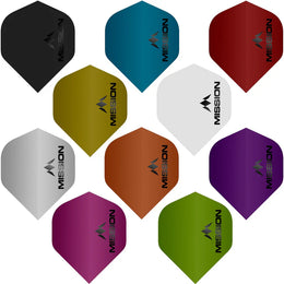 Mission Logo Dart Flights - 100 Micron - No2 Standard